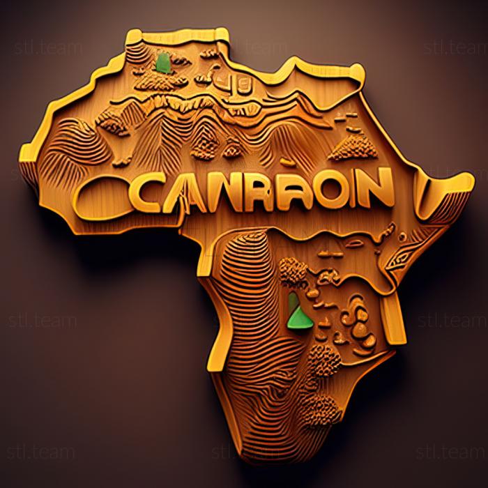 3D модель Камерун Республика Камерун (STL)